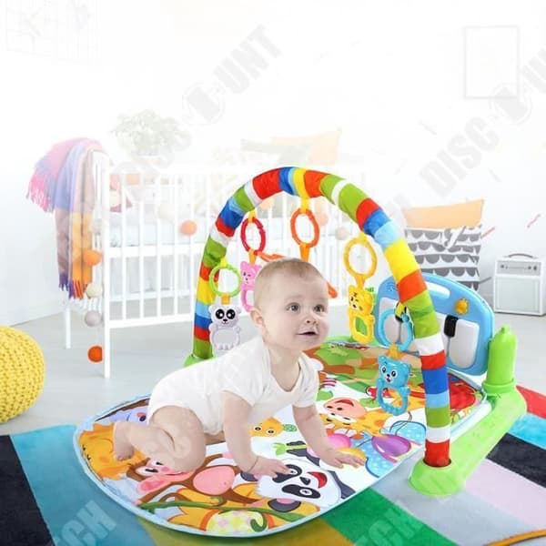 TD® Lekmatta för piano för barn Babymusikmatta (75 x 63 x 45 cm) Gymnastikmatta Pedagogisk leksak för baby (0-18 månader)