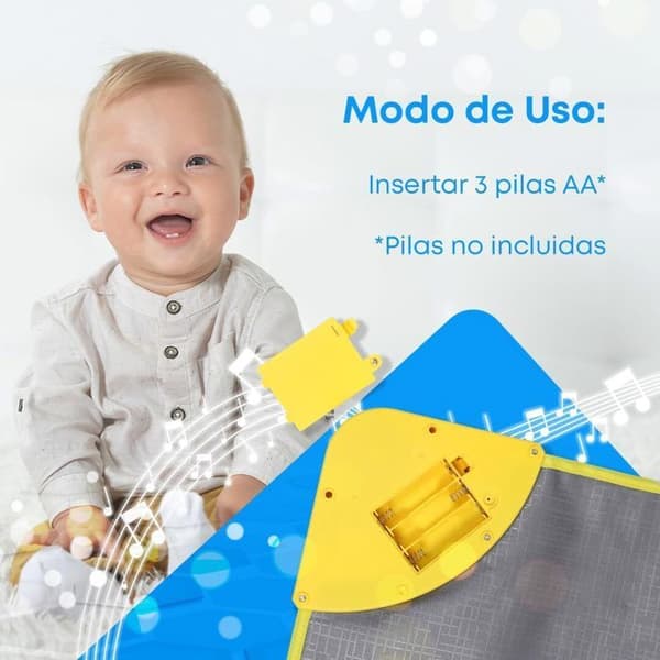 Baby Musical Piano Lekmatta för barn med 8 dysnosaurljud och LED, CP5926-1