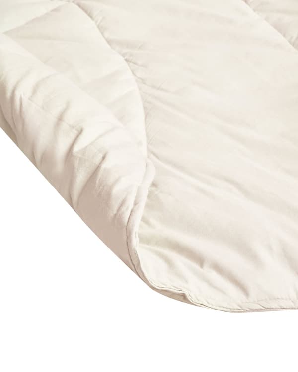 Lekematte i Off-White Bomull med Bladformet Quiltet 110 x 110 cm Barneromstilbehør for Barn