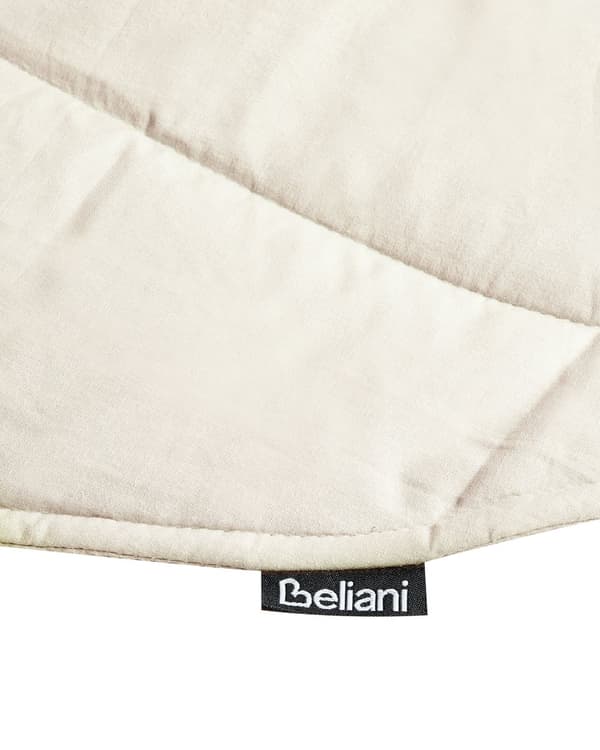 Lekematte i Off-White Bomull med Bladformet Quiltet 110 x 110 cm Barneromstilbehør for Barn