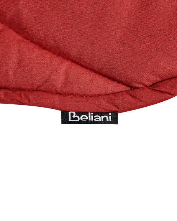 Aktivitetstæppe Rød Bomuld 110 x 110 cm Legetæppe til Baby Quiltet Legemåtte Blad Form Tumletæppe Aktivitetmåtte Hygge