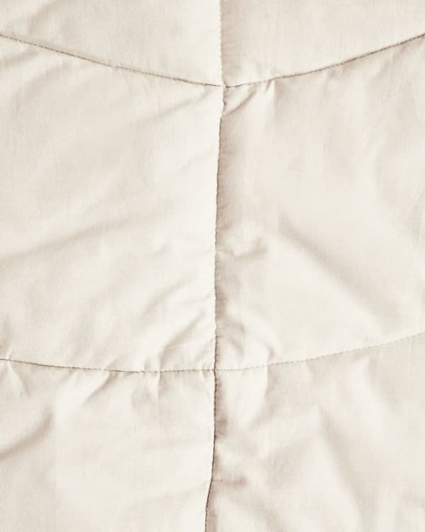 Aktivitetstæppe Off White Bomuld 110 x 110 cm Legetæppe til Baby Quiltet Legemåtte Blad Form Tumletæppe Aktivitetmåtte Hygge