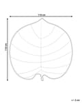 Miniatyrbillede 3 af 7: Aktivitetstæppe Off White Bomuld 110 x 110 cm Legetæppe til Baby Quiltet Legemåtte Blad Form Tumletæppe Aktivitetmåtte Hygge