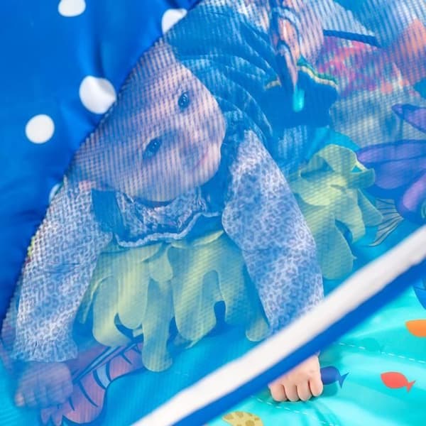 DISNEY BABY Baby gym mat evolutiv - Nemo - Båge med sensoriska och musikaliska leksaker, ljusslinga, spegel