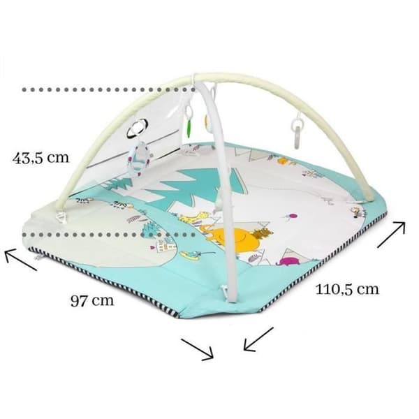 Milly Mally Lolly Elephant 5-i-1 lekmatta - Grön - Blandad - 20x52x96cm