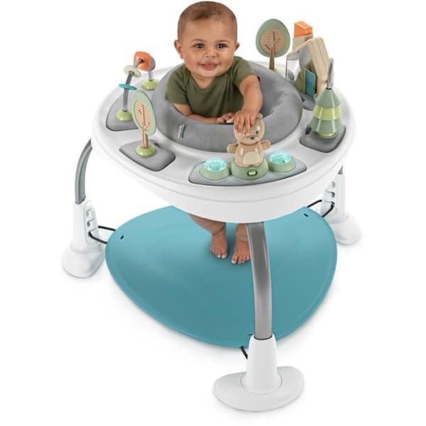 INGENUITY Spring & Sprout babyaktivitetscenter - 2 i 1 - lysande och musikaliskt - 63 x 76 x 76 cm - flerfärgat - från 6 månader
