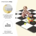 Miniatyrbild 3 av 4: Kinderkraft LUNO 1st age skummatta - Baby awakening pussel - Gul