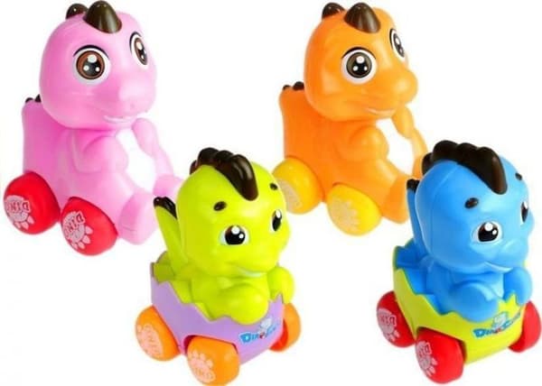 Lekmatta - Lekområde Leantoys - 2424 - Färgglad dinosaurie i ett äggur.