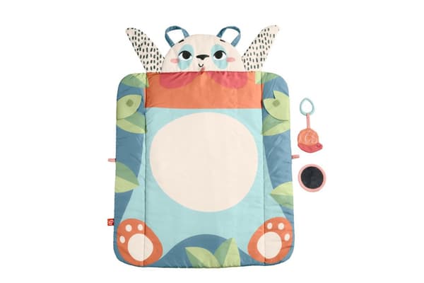 Fisher-Price Planet Friends Roly-Poly Panda Babyaktivitetslegemåtte med 2 legetøj