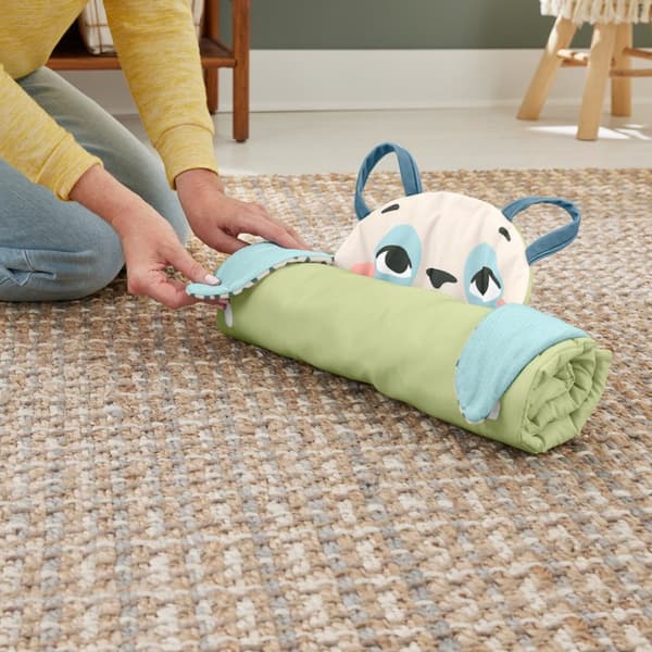 Fisher-Price Planet Friends Roly-Poly Panda Babyaktivitetslegemåtte med 2 legetøj