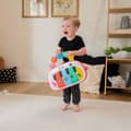 Miniatyrbild 8 av 9: BABY EINSTEIN Lekmatta för spädbarn flicka 4-i-1 -Kickin’ Tunes- piano leksak, båge med sensoriska leksaker, flerspråkig