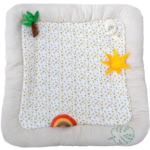 Bebis aktivitetsmatta safari Beige 100x100 cm