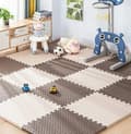 Miniatyrbild 1 av 5: OBOSOE lekmatta baby 16 delar – pusselmatta & krypmatta för golvskydd 30x30 cm