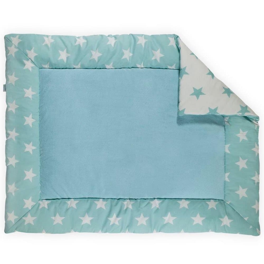 Jollein vattæppe til kravlegård 80x100 cm jadegrøn med stjerner 017-513-65027