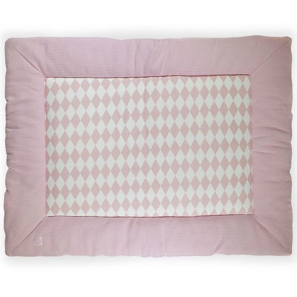 Jollein vattæppe til kravlegård 80 x 100 cm vaflet tekstil lyserød 017-513-65070
