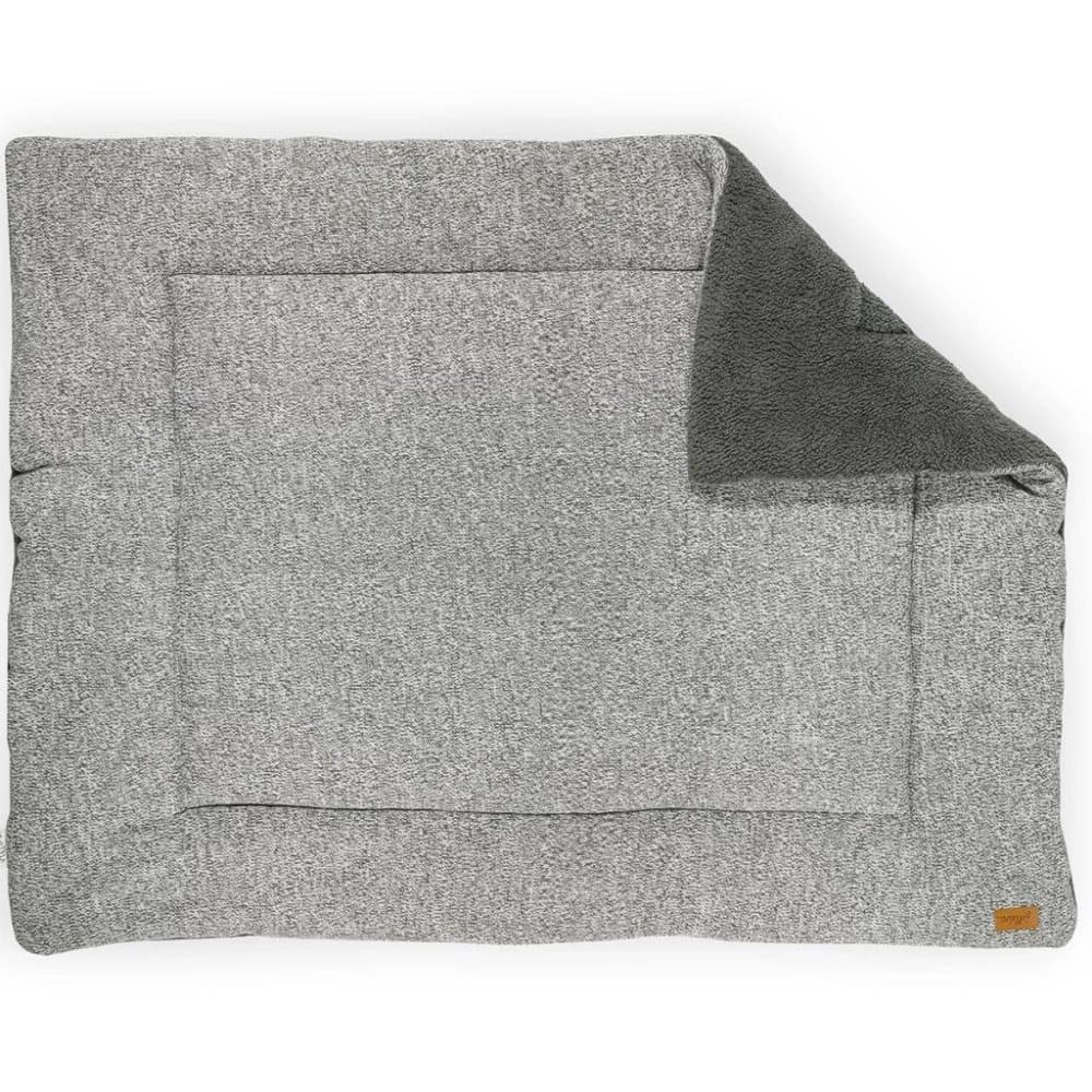 Jollein vattæppe til kravlegård 80x100 cm Stonewashed strik grå 017-513-65061