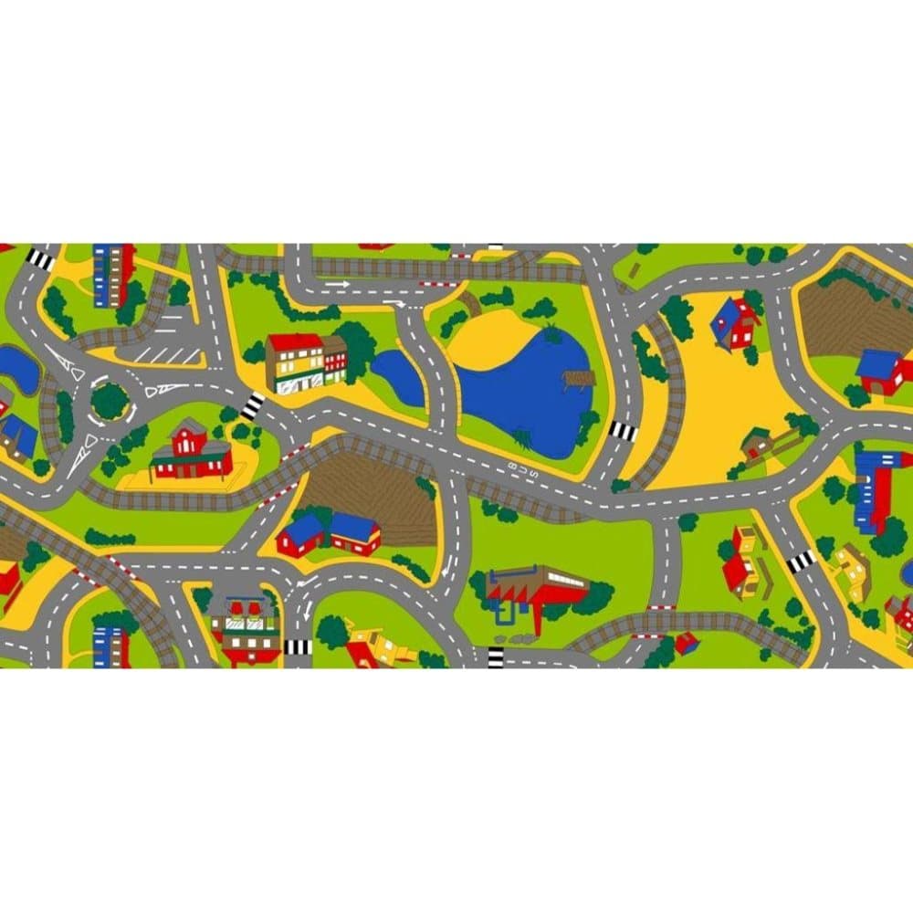 AK Sports legetæppe by med gader 140 x 200 cm 0309006