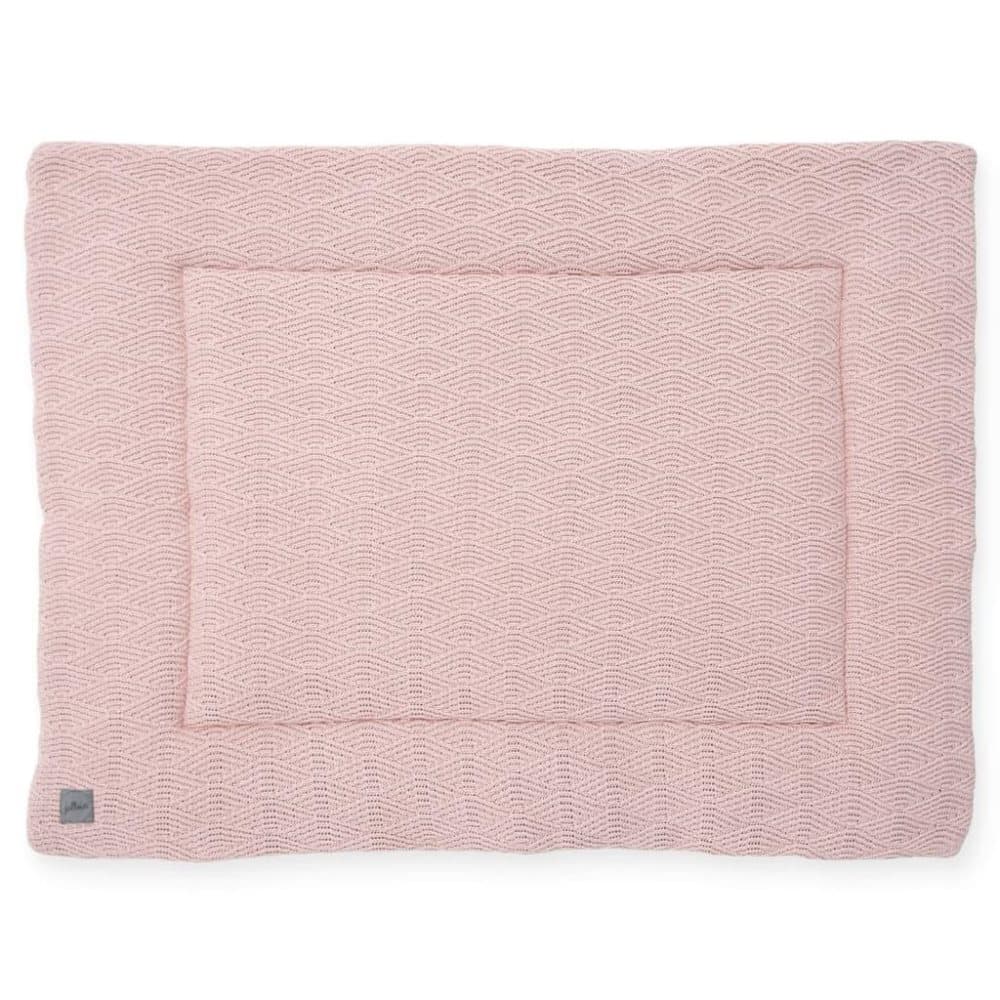 Jollein vattæppe til kravlegård River Knit 80 x 100 cm lyserød