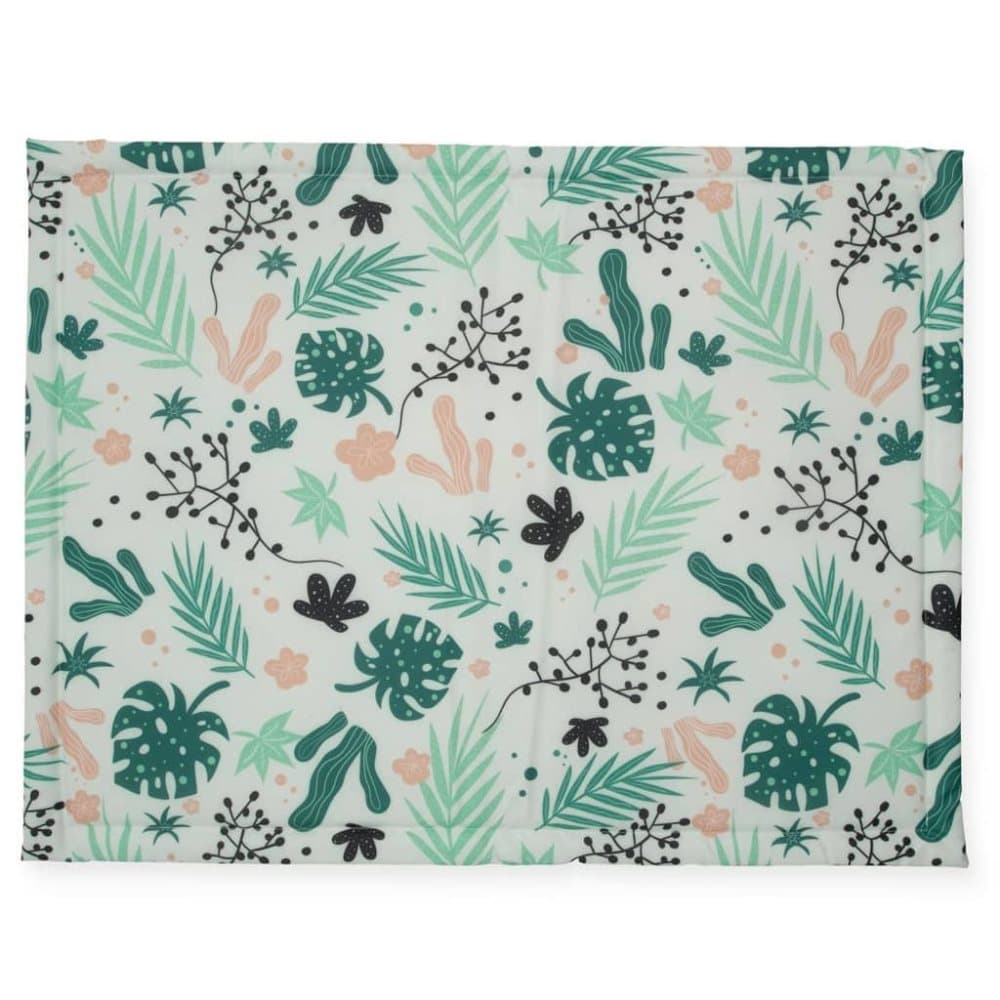 Jollein vattæppe til kravlegård 75 x 95 cm bladmønster grøn