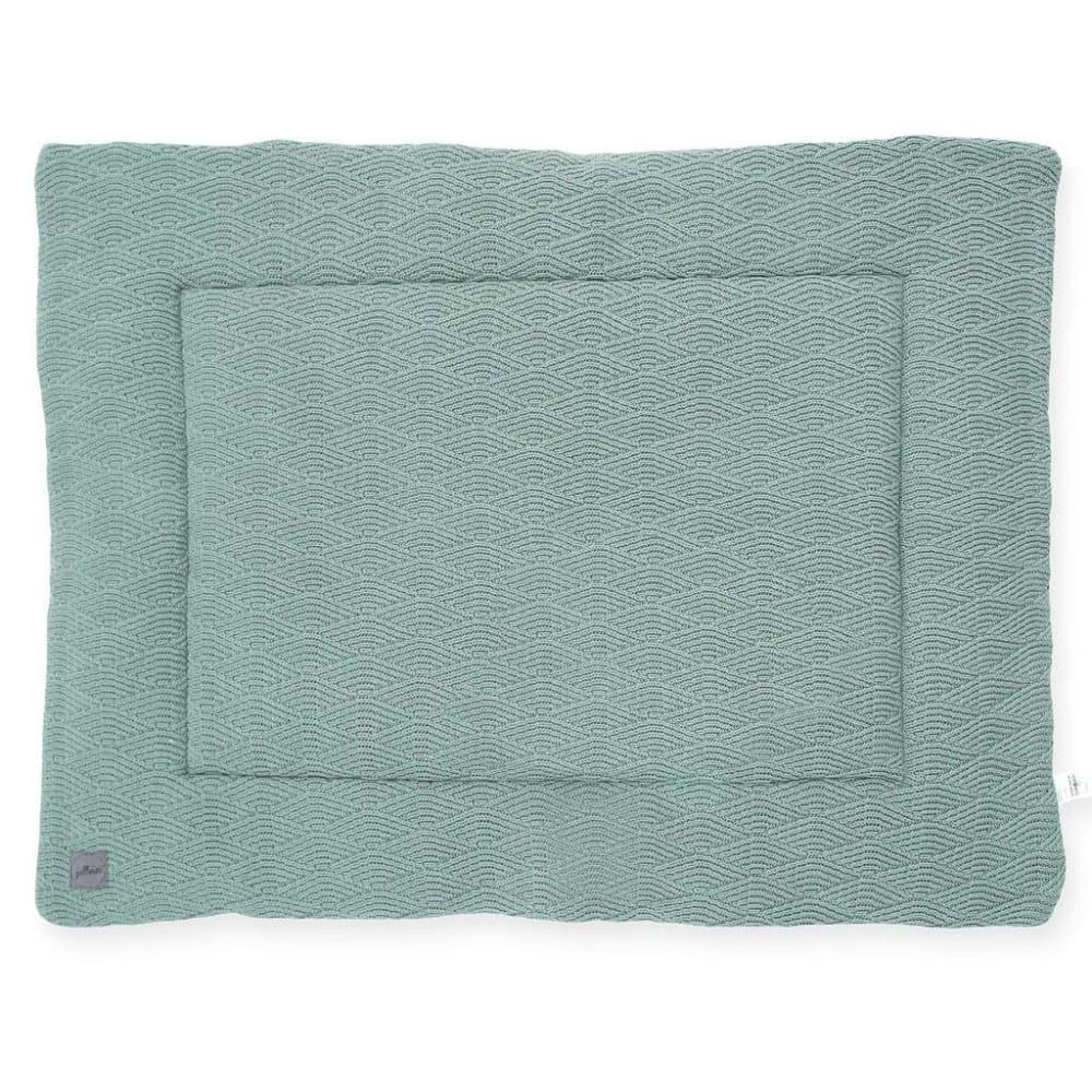 Jollein vattæppe til kravlegård River Knit 80 x 100 cm grøn