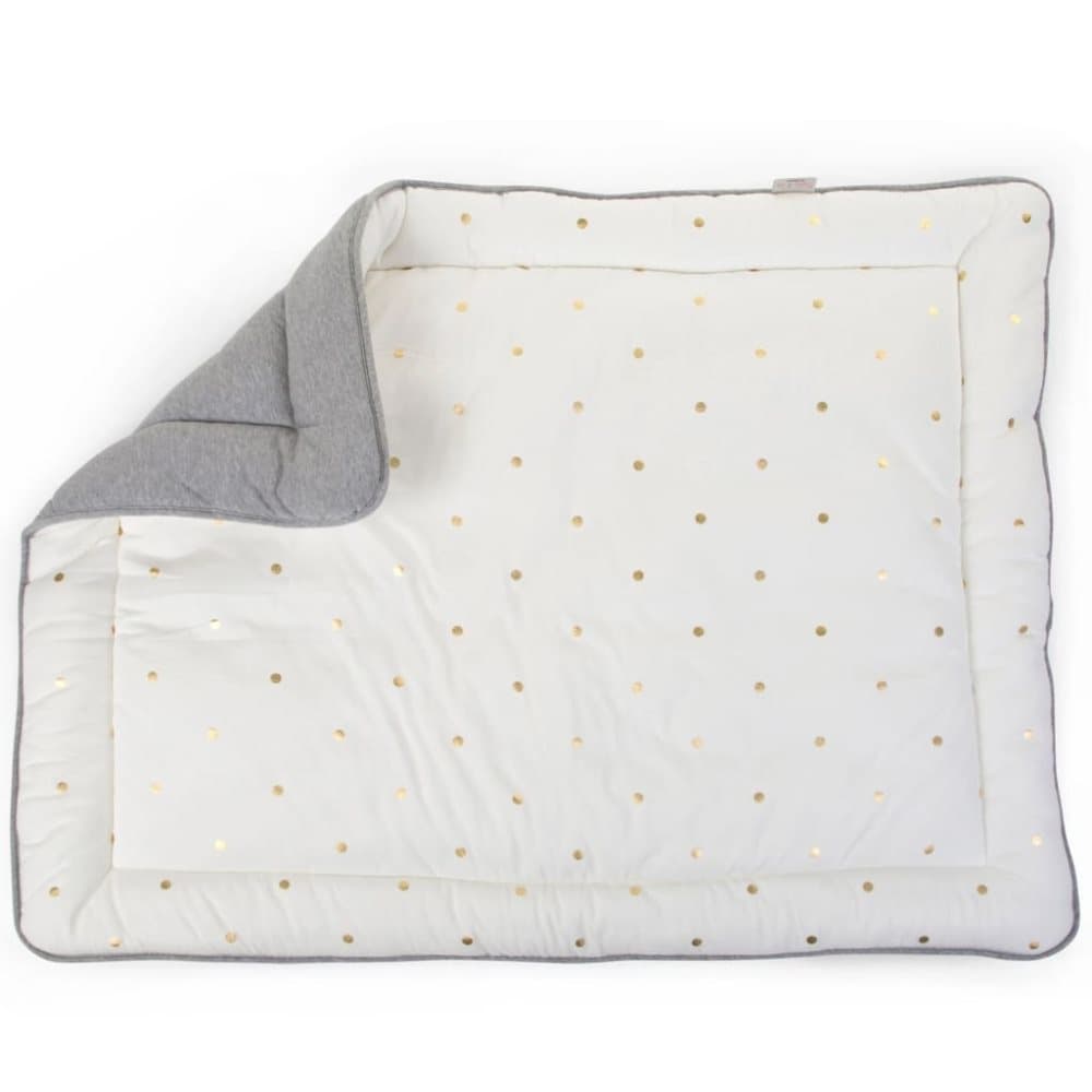 CHILDHOME Lekehagematte 95x75 cm jersey gullprikker