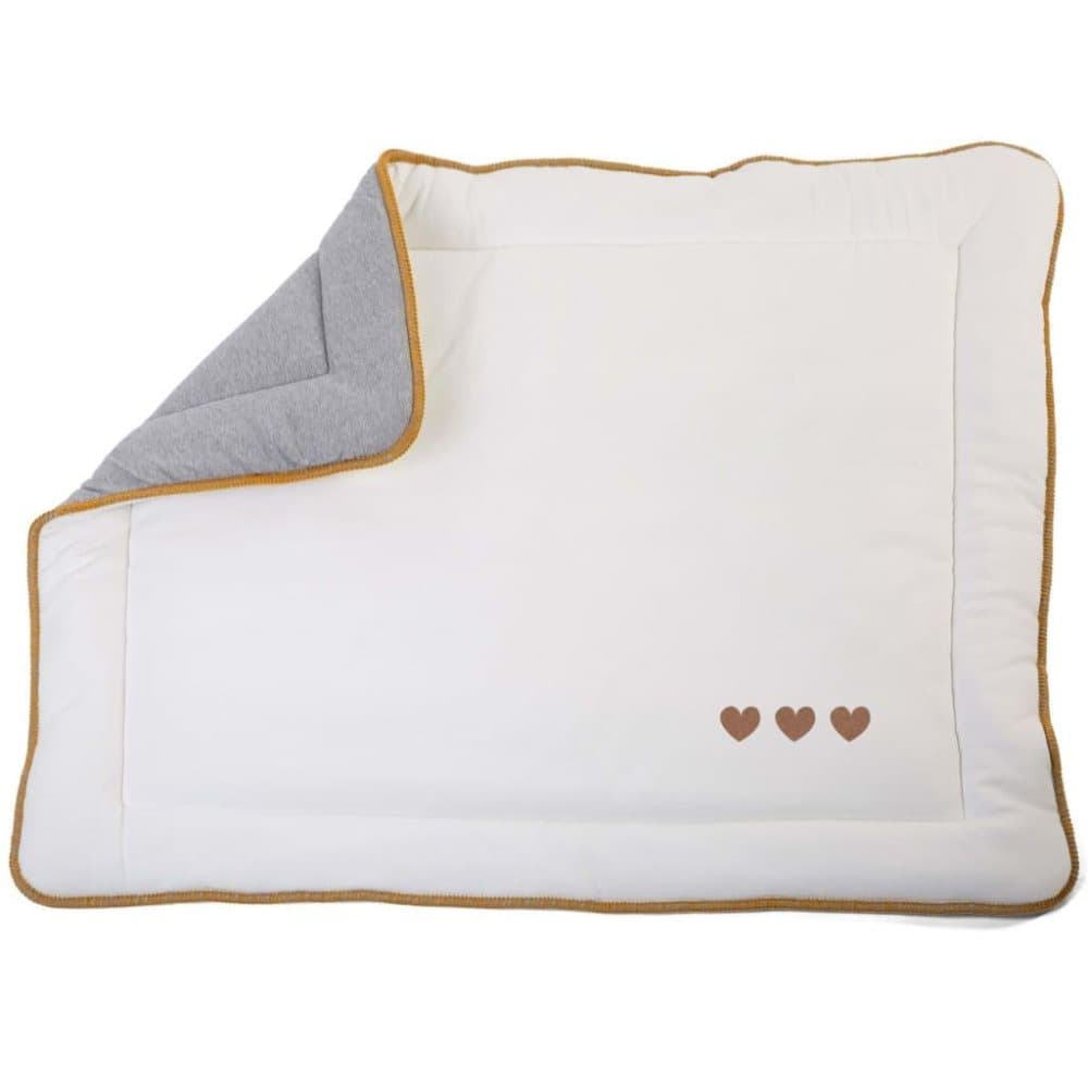 CHILDHOME Lekehagematte 95x75 cm jersey heklet ecru