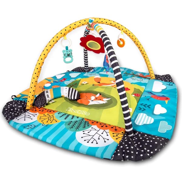 Babygym extra stort med djur - 110x100x53 cm - Brokiga färger
