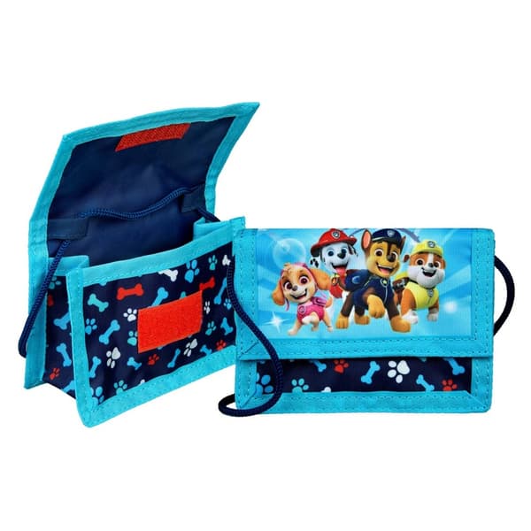 Plånbok Wallet 13x10cm PAW PATROL NICKELODOEN LJUSBLÅ