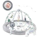 Miniatyrbild 4 av 9: Nukido Dinosaur Baby Gym - Premium 7-i-1 Lekmatta med Pedagogiska Leksaker & Mjuk Minky-tyg