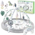 Miniatyrbild 1 av 9: Nukido Dinosaur Baby Gym - Premium 7-i-1 Lekmatta med Pedagogiska Leksaker & Mjuk Minky-tyg
