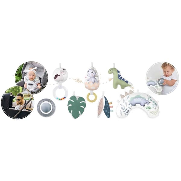 Nukido Dinosaur Baby Gym - 7-i-1 Lek & Lär-set för barnbarn
