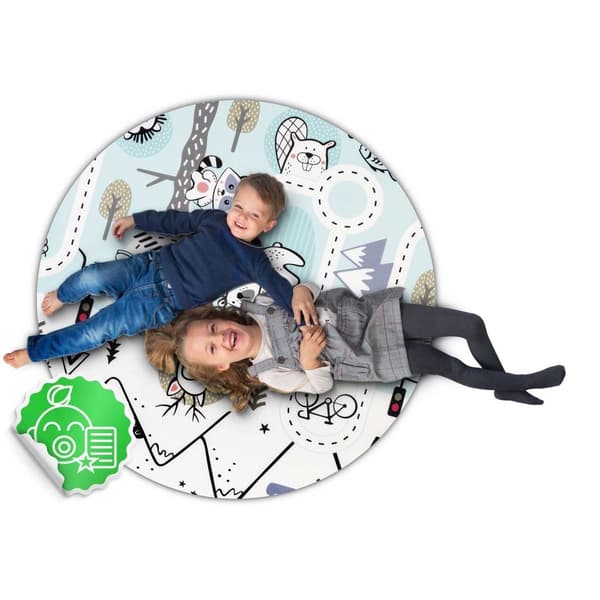 Stilfuld baby legetæppe - Moderne design, dobbeltsidet, vandtæt & ikke-giftigt - 180x150cm