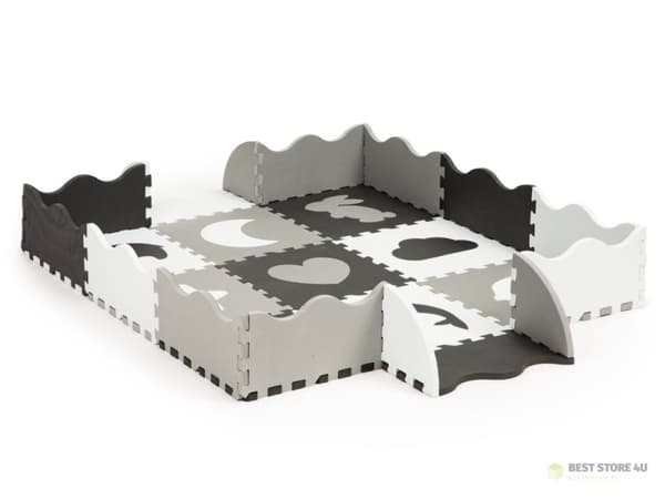 Skummatta med staketpussel torr pool 25 delar ECOTOYS