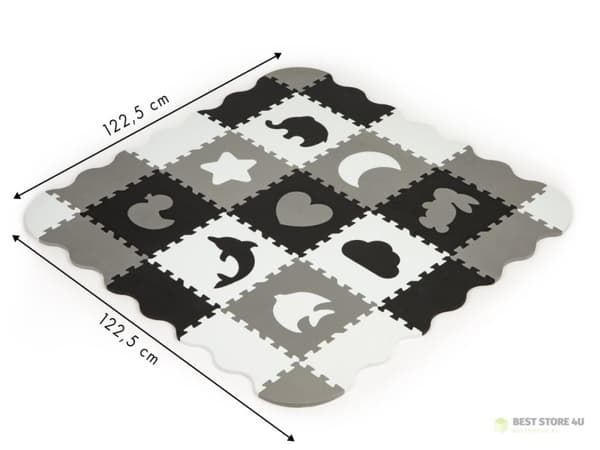 Skummatta med staketpussel torr pool 25 delar ECOTOYS