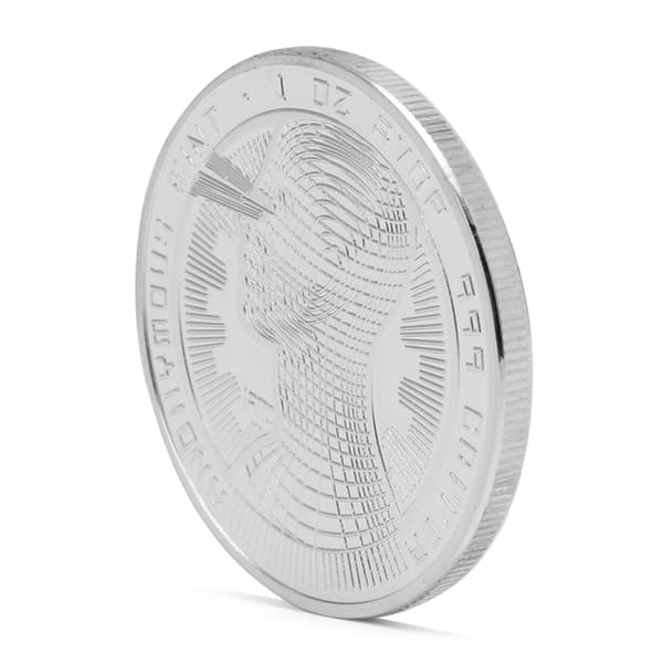 Silverpläterad BitCoin