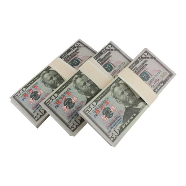 Låtsaspengar - 50 Amerikanska dollar (100 sedlar)