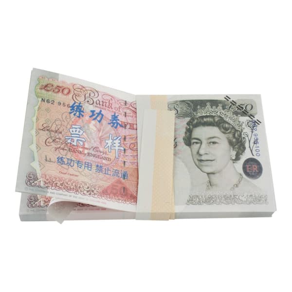 Leikkirahat - 50 Britannian punta (100 seteliä)