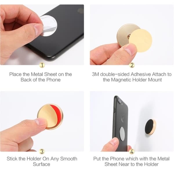 Magnetisk Mobilholder / Bilholder - Magnetfeste for mobil