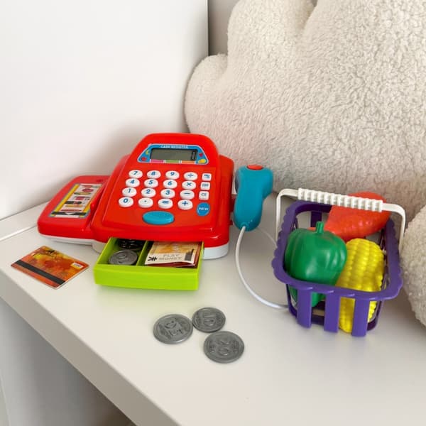WOOPIE BABY kasseapparat med lommeregner og tilbehør