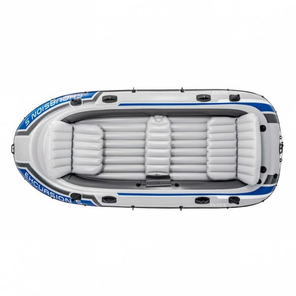 Uppblåsbar båt Intex Excursion 5 Blå Vit 366 x 43 x 168 cm