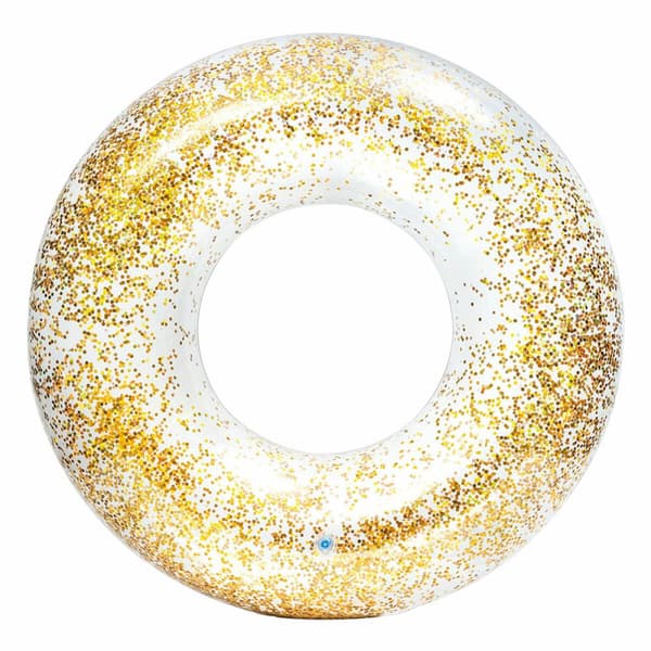 Oppustelig flydende donut Intex Gennemsigtig Skinne Ø 119 cm (6 enheder)