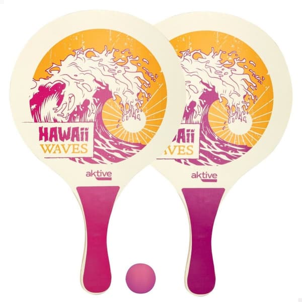 Hiekkalapio ja pallo Aktive Hawai Puu 23,5 x 38 x 0,8 cm (12 osaa)