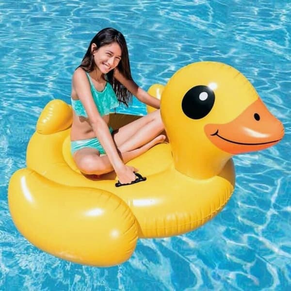 Oppustelig Figur til Pool Intex Gul