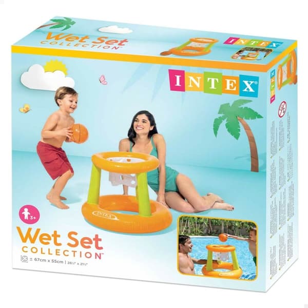 Uppblåsbar spel Intex Basketkorg 67 x 55 x 67 cm (12 antal)