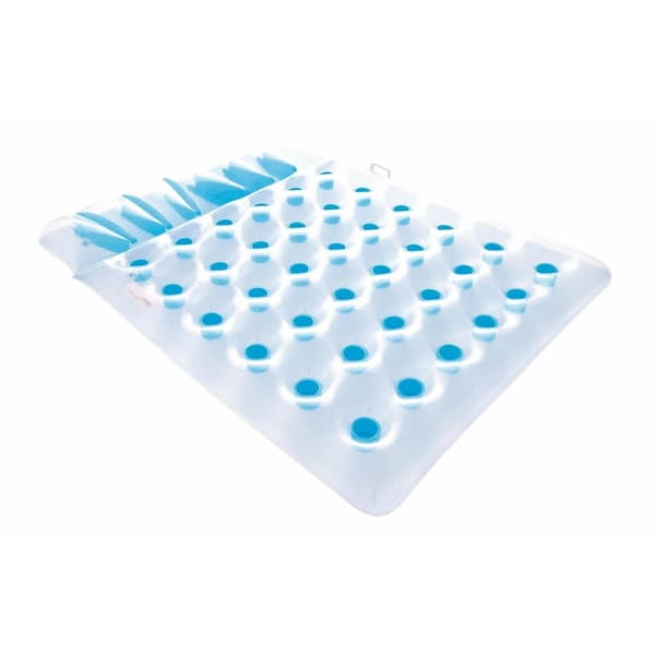 Bestway Dubbel Uppblåsbar Flyter Glas 193x142 cm Strand och Pool 43055