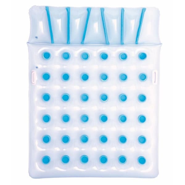 Bestway Dubbel Uppblåsbar Flyter Glas 193x142 cm Strand och Pool 43055