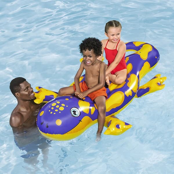Bestway uppblåsbar salamanderfigur med handtag 191x119 cm +3 år Strand och pool 41502
