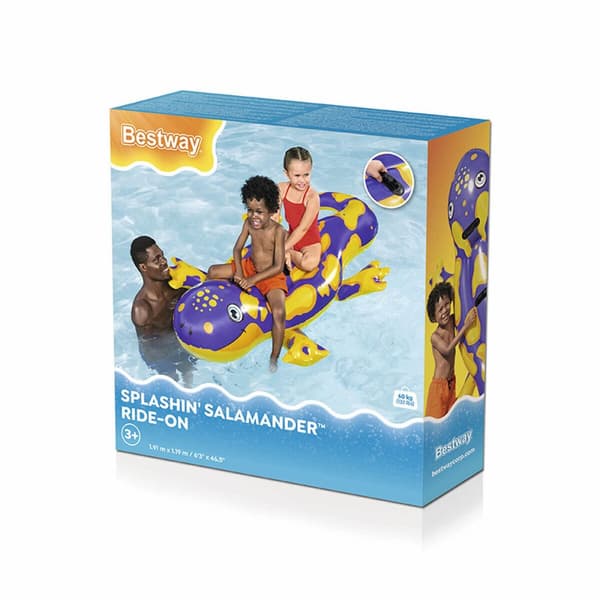 Bestway uppblåsbar salamanderfigur med handtag 191x119 cm +3 år Strand och pool 41502