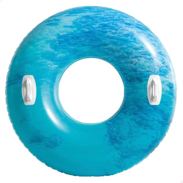 Uppblåsbar poolflotta Intex Med handtag Ø 91 cm Multicolour