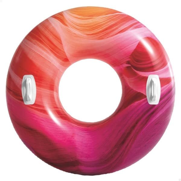 Uppblåsbar poolflotta Intex Med handtag Ø 91 cm Multicolour